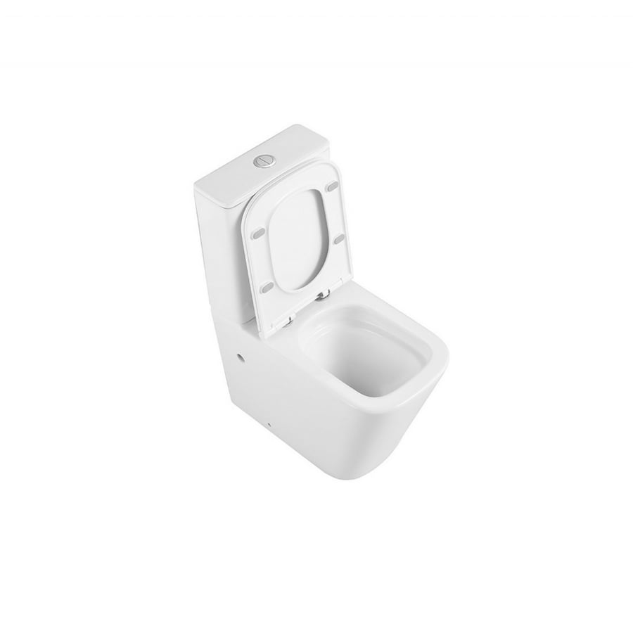 Унитаз ABBER Rechteck AC1210T компакт белый, безободковый, смыв торнадо 5