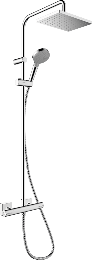 Душевая система с термостатом для душа, хром Hansgrohe Vernis Shape Showerpipe 26286000