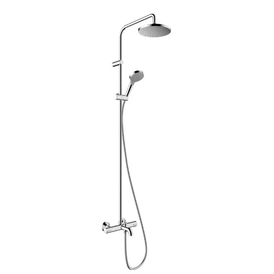Душевая система с термостатом для ванны, хром Hansgrohe Vernis Blend Showerpipe 26274000