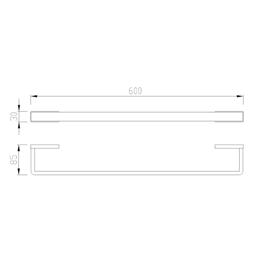 Полотенцедержатель ABBER Westen AA1754SP серый 3