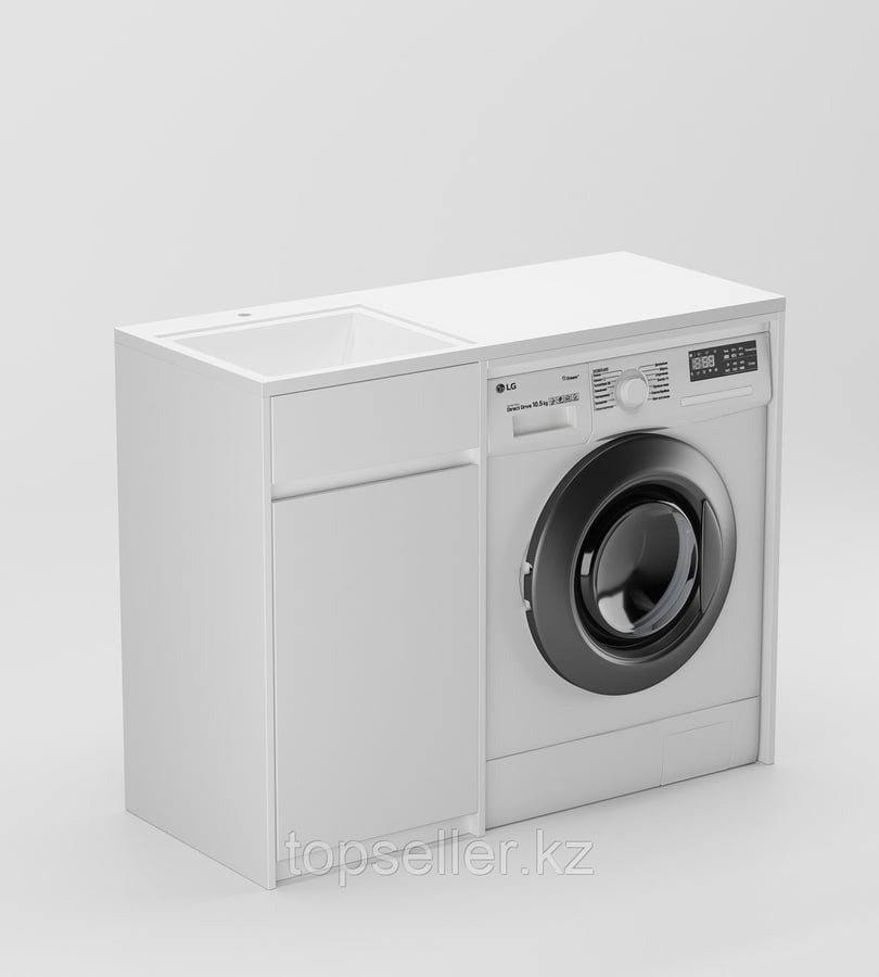 Тумба под стиральную машину Марсал 100Н белый
