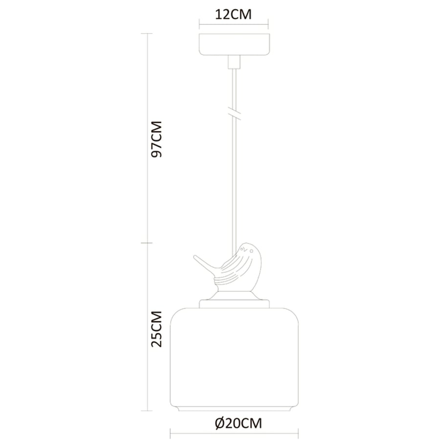 Подвесной светильник Arte Lamp PASSERO A8029SP-1WH 2
