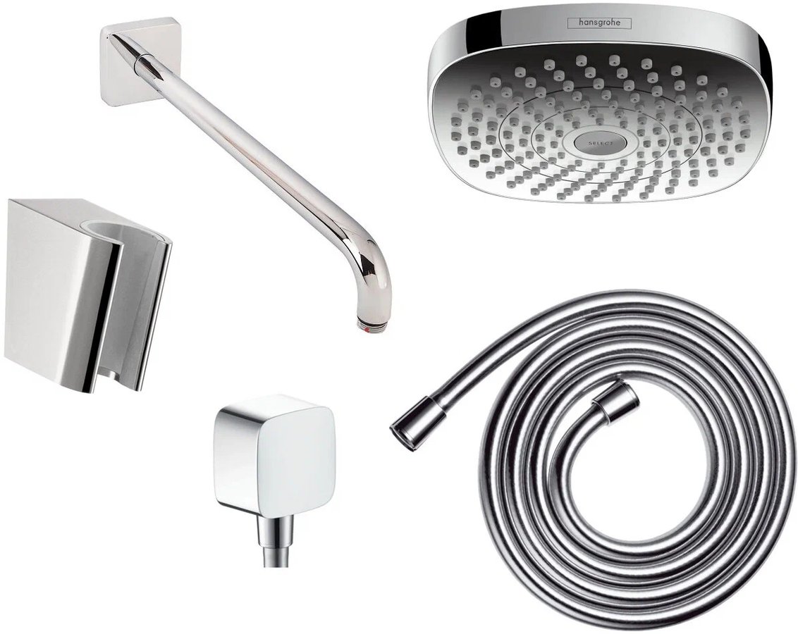 Душевая система с термостатом для душа, встраиваемая, хром Hansgrohe Ecostat E 27294000 2