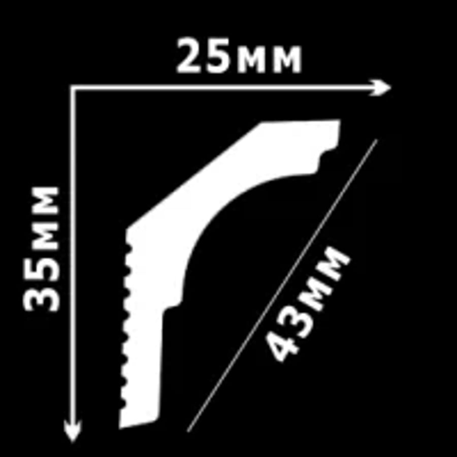 Инжекционный плинтус GPX-6 35*25мм 2