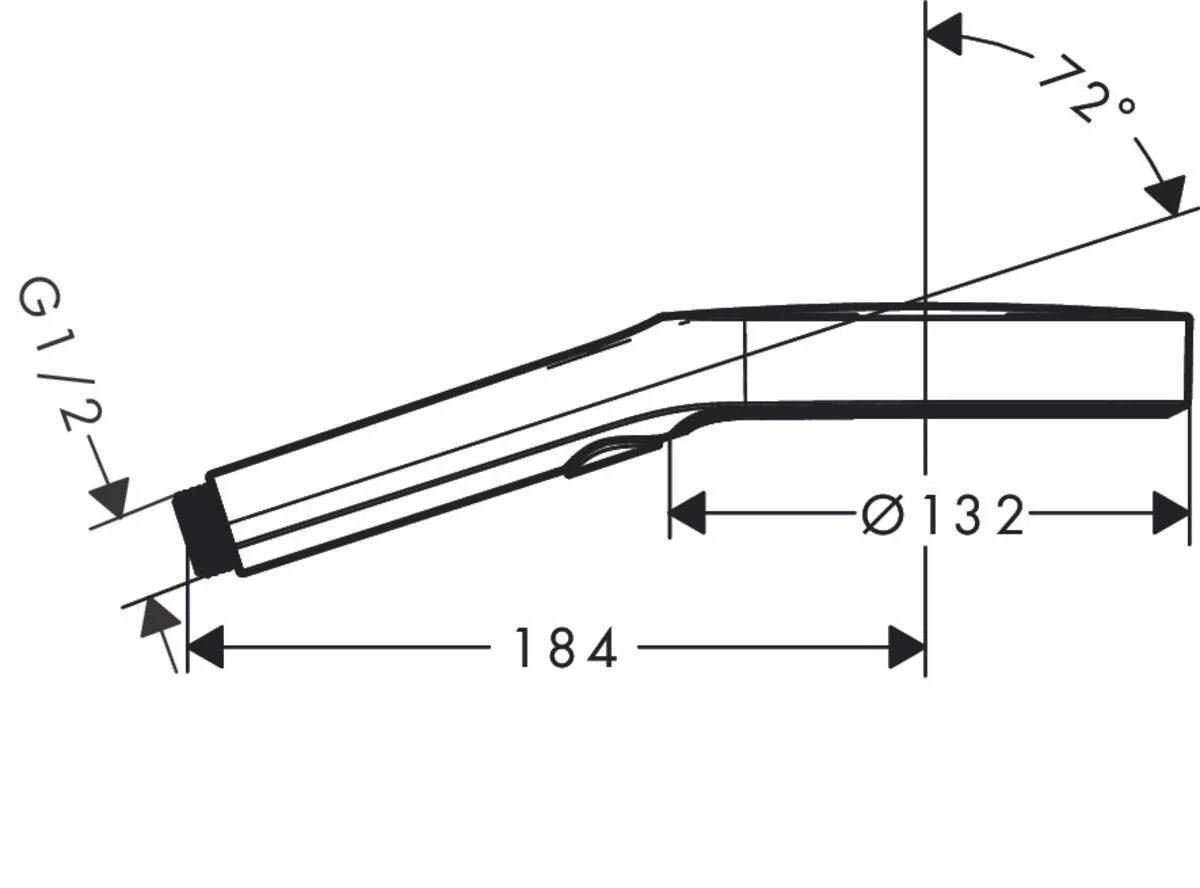 Ручной душ, шлифованная бронза Hansgrohe Rainfinity 130 3jet 26864140 2
