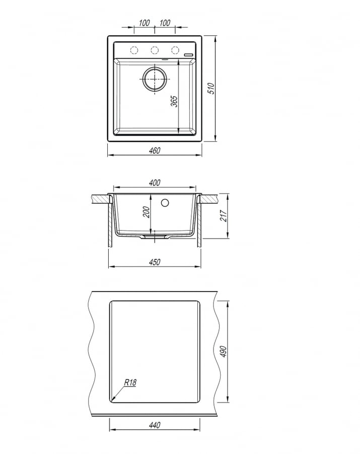 Кухонная мойка ABBER Quarz AQ2901G серый 6