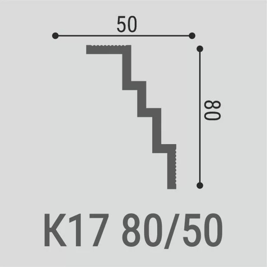 Карниз потолочный XPS  К 17 80x50 2