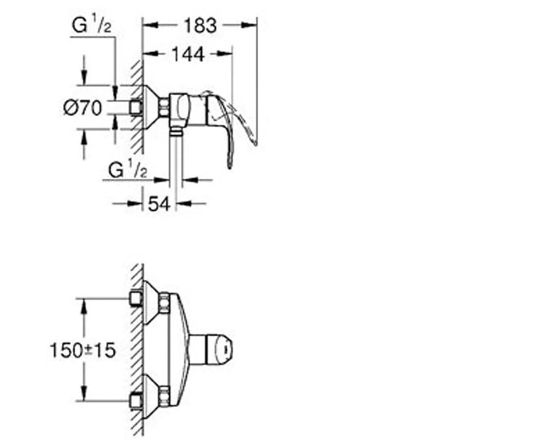 Cмеситель для душа Grohe 33555002 2