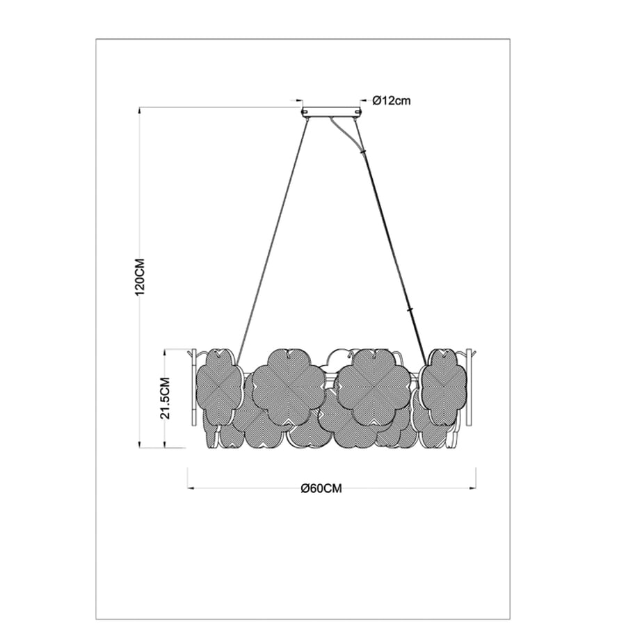 Подвесная люстра ARTE LAMP MALLIKA A4077SP-7GO 6