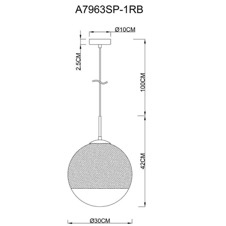 Подвесной светильник Arte Lamp JUPITER copper A7963SP-1RB 3