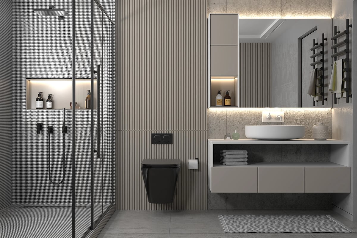 Унитаз ABBER Rechteck AC1201MB подвесной черный матовый, безободковый 2