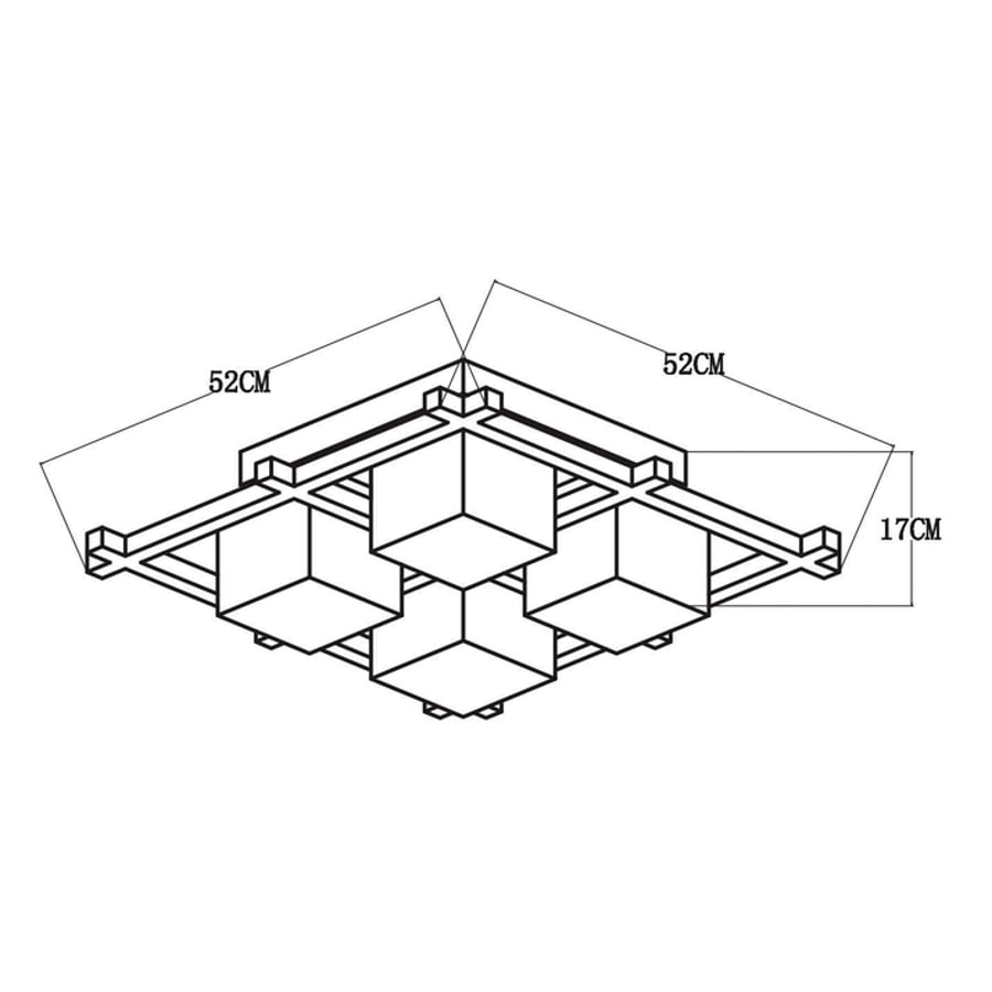 Потолочная люстра Arte Lamp WOODS A8252PL-4BR 4