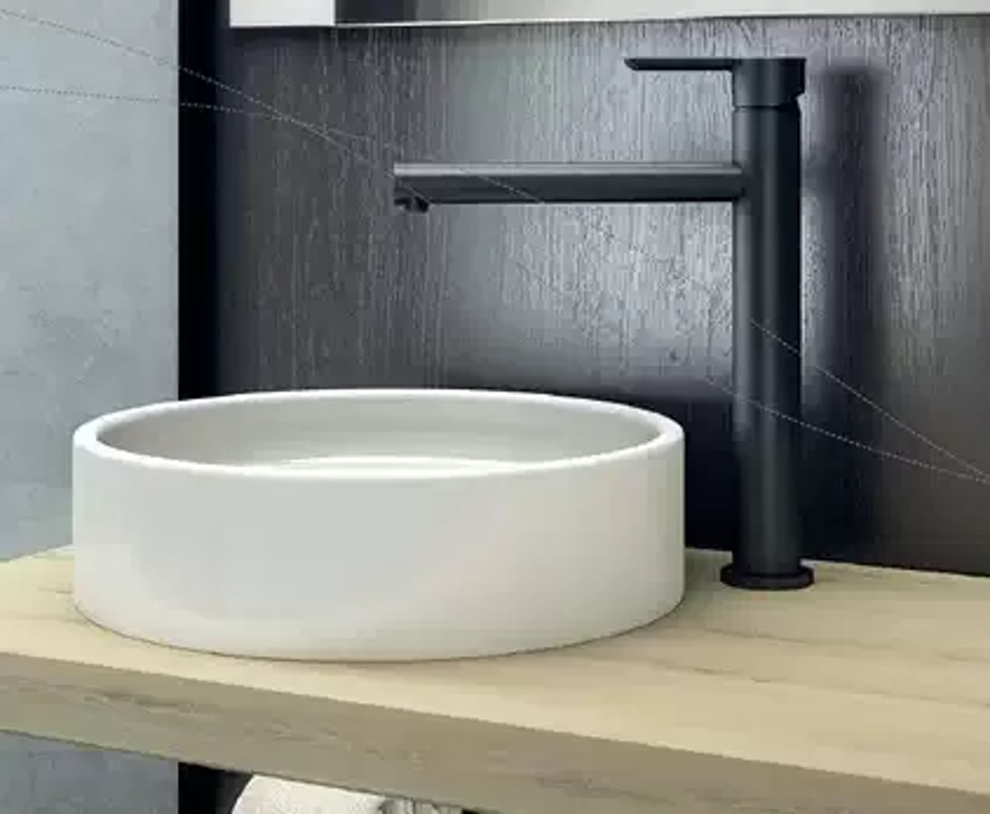 Смеситель для раковины OSLO BLACK черный, высокий 2