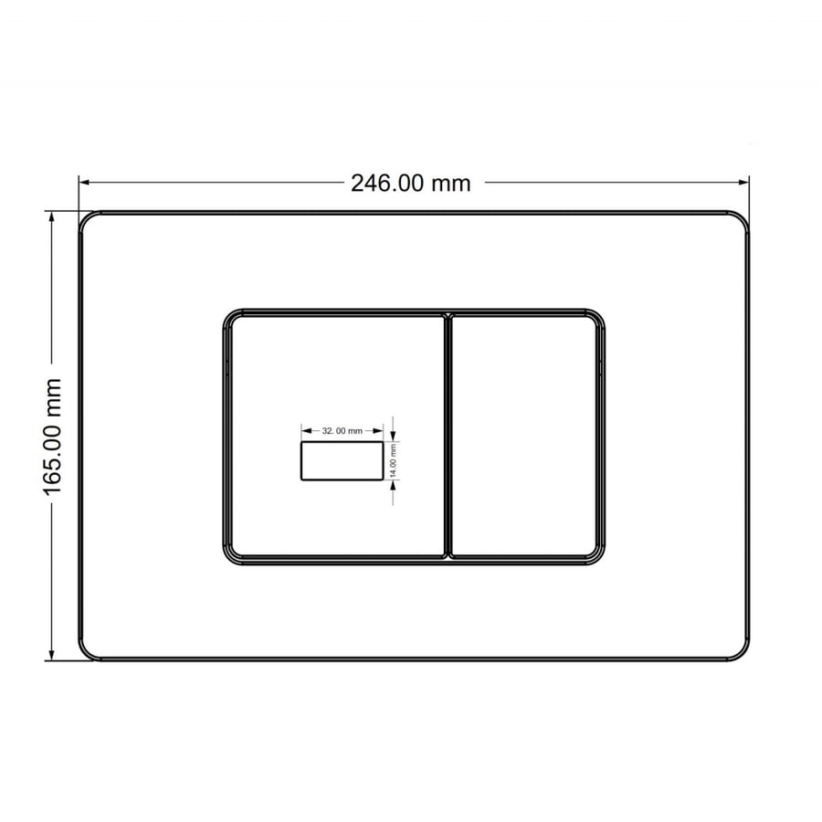 Кнопка смыва сенсорная ABBER AC0122S хром 2