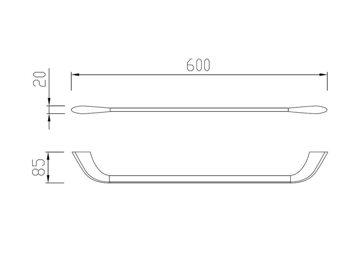 Полотенцедержатель ABBER Nord AA1552NG никель 3