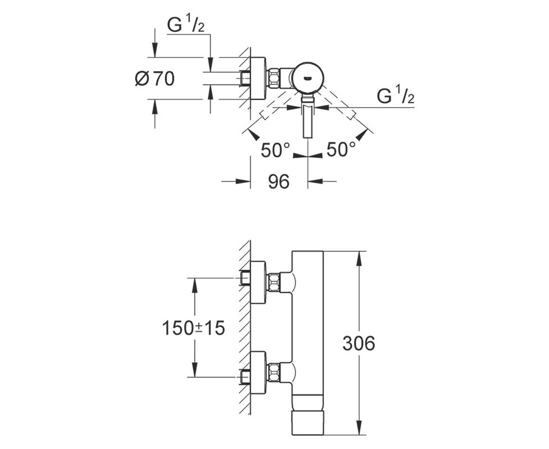 Смеситель для душа Essence 33636000 Grohe 2