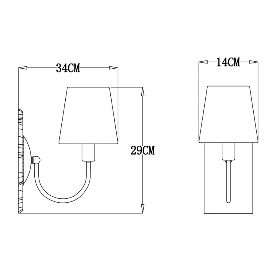 Бра Arte Lamp GRACIE A7301AP-1PB 4