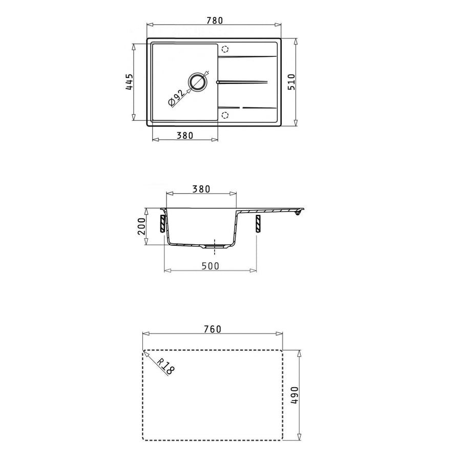 Кухонная мойка ABBER Quarz AQ2904G серый 6