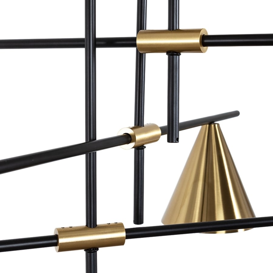 Люстра на штанге Arte Lamp JACOB A7029PL-9BK 2