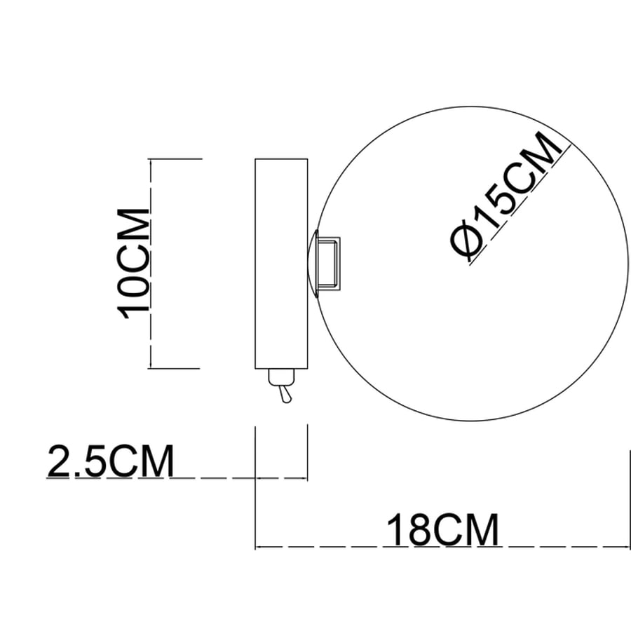 Настенный светильник Arte Lamp VINCENT A7790AP-1GO 3