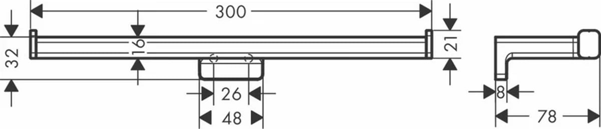 Держатель туалетной бумаги, двойной, белый Hansgrohe AddStoris 41748700 2