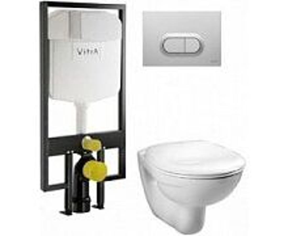 Metropole L-Box комплект унитаз с инсталляцией Vitra 9820B003-7201 3
