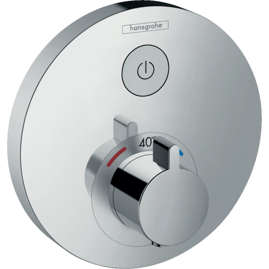 Термостат для душа, встраиваемый, на 2 потребителя, хром Hansgrohe ShowerSelect 15744000