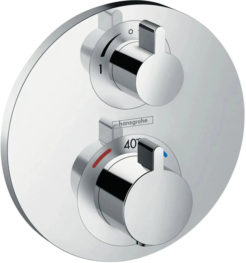 Душевая система с термостатом для душа, встраиваемая, хром Hansgrohe Ecostat E 27295000 2