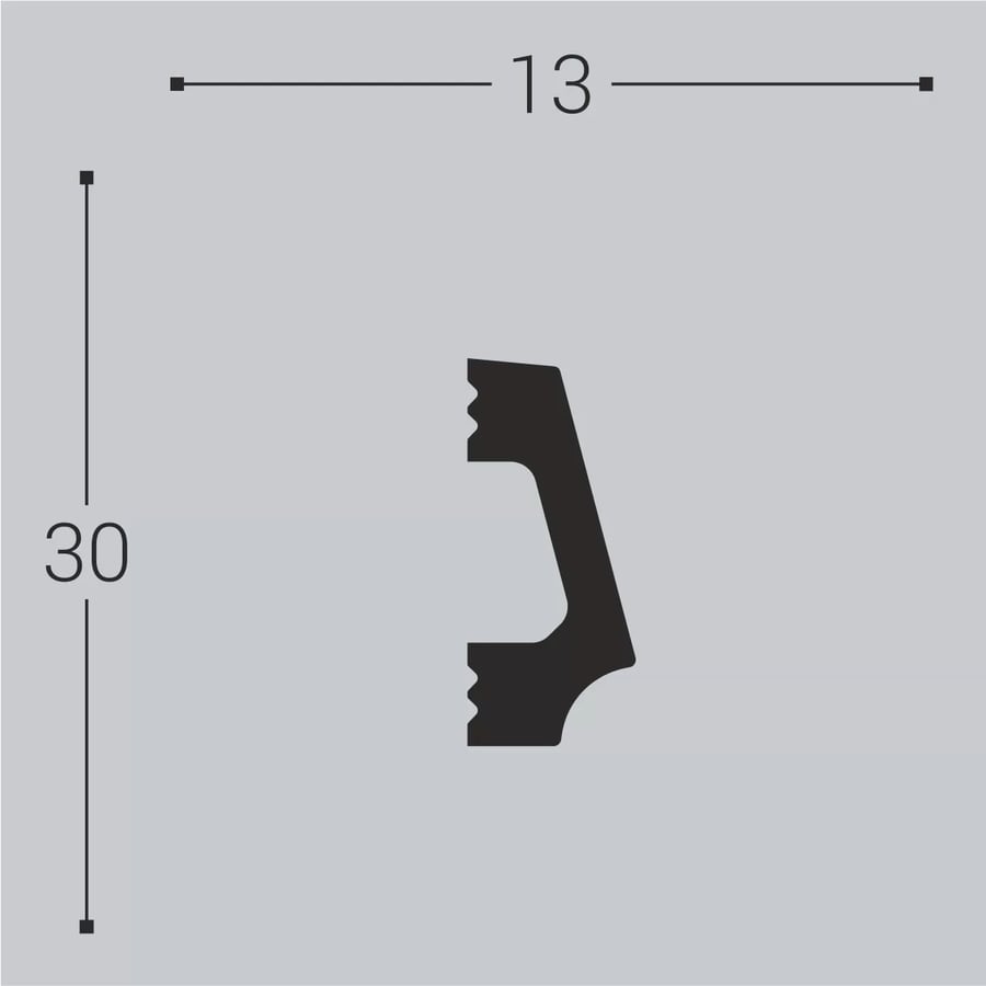 Молдинг XPS М16 30x13 2