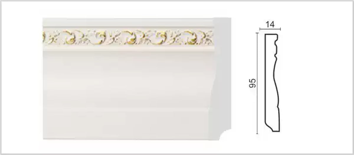 Цветной багет DECOR-DIZAYN 153-115G(FM)